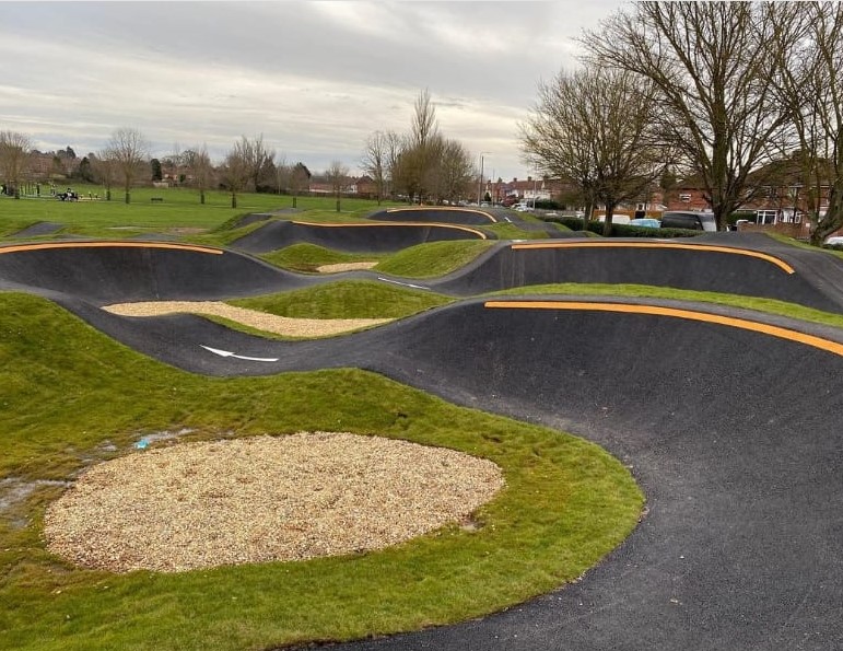 BMX track at Longbarn Lane recreation ground